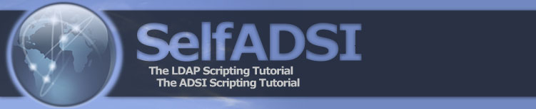 SelfADSI: LDAP Scripting Blog