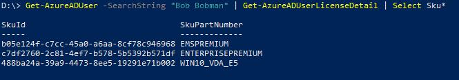 O365 license names are just GUIDs